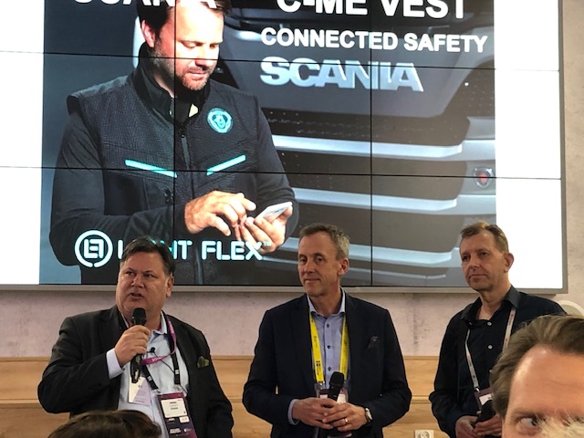 Jonas Svanholm, Director X-Lab Scania - Erik Tengedal, VP Sales Imagimob - Mårten Kull, Light Flex
